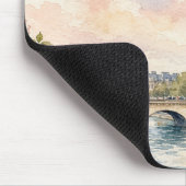 Paris Frankreich Eiffelturm Fluss Seine Mousepad (Ecke)