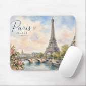 Paris Frankreich Eiffelturm Fluss Seine Mousepad (Mit Mouse)