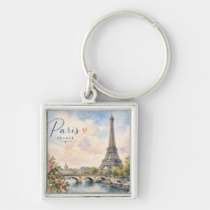 Paris Frankreich Eiffelturm Fluss Seine Schlüsselanhänger