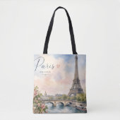 Paris Frankreich Eiffelturm Fluss Seine Tasche (Vorderseite)