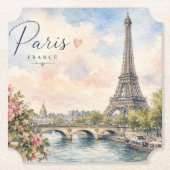 Paris Frankreich Eiffelturm Fluss Seine Untersetzer (Vorderseite)