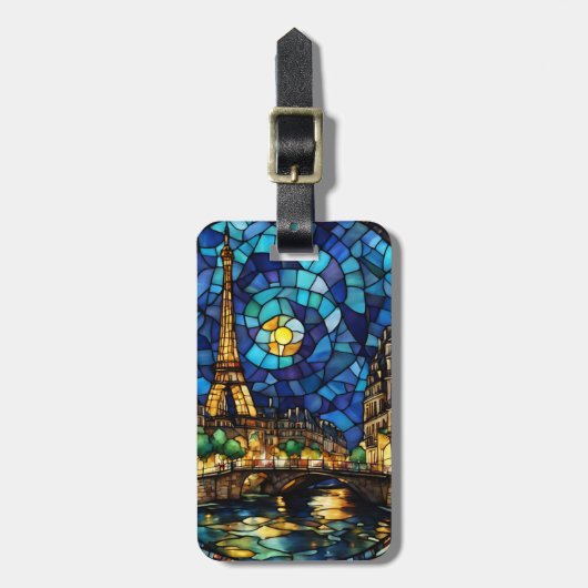 Paris Frankreich Eiffelturm  Gepäckanhänger (Vorderseite vertikal)