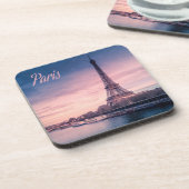 Paris-Frankreich-Eiffelturm Getränkeuntersetzer (Linke Seite)