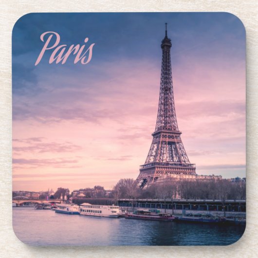 Paris-Frankreich-Eiffelturm Getränkeuntersetzer (Vorderseite)