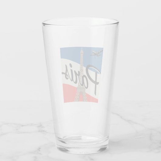 Paris Frankreich | Eiffelturm Glas (Rückseite)