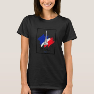 Paris Frankreich & Eiffelturm Illustration Handzei T-Shirt