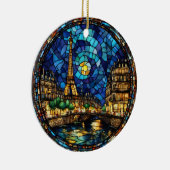 Paris Frankreich Eiffelturm Keramik Ornament (Rechts)