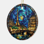 Paris Frankreich Eiffelturm Keramik Ornament (Links)