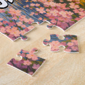 Paris Frankreich Eiffelturm Kirschblüten Puzzle (Seite)