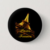 Paris, Frankreich, Eiffelturm, Knopf Button (Vorderseite)