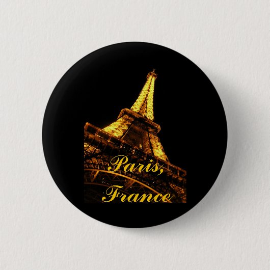 Paris, Frankreich, Eiffelturm, Knopf Button (Vorderseite)