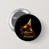 Paris, Frankreich, Eiffelturm, Knopf Button (Vorne & Hinten)