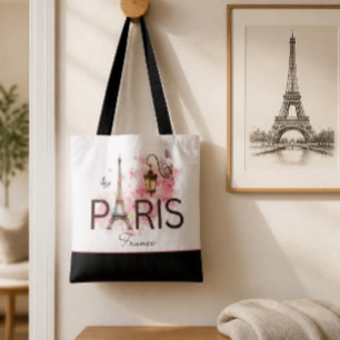 Paris Frankreich Eiffelturm & Lampe Tasche