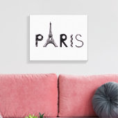 Paris, Frankreich | Eiffelturm Leinwanddruck (Insitu (Wohnzimmer))