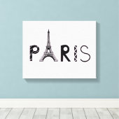 Paris, Frankreich | Eiffelturm Leinwanddruck (Insitu (Holzboden))