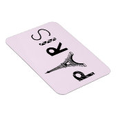 Paris, Frankreich | Eiffelturm Magnet (Rechte Seite)