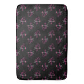 Paris, Frankreich, Eiffelturm mit rosa Bug, modern Badematte (Vorderseite Vertikal)