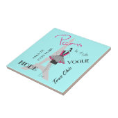 Paris, Frankreich - Eiffelturm-Mode Fliese (Seite)