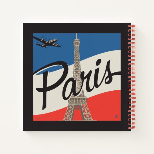 Paris Frankreich | Eiffelturm Notizblock (Rückseite)