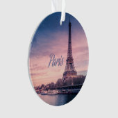Paris-Frankreich-Eiffelturm Ornament (Vorderseite)