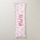 Paris Frankreich Eiffelturm Pink Lila Europa Seitenschläferkissen (Rückseite (Vertikal))
