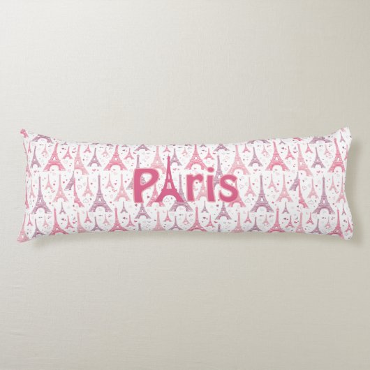 Paris Frankreich Eiffelturm Pink Lila Europa Seitenschläferkissen (Vorderseite)