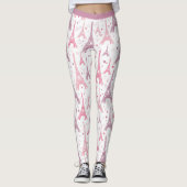 Paris Frankreich Eiffelturm Pink Lila Yogout Leggings (Vorderseite)