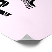 Paris, Frankreich | Eiffelturm Poster (Ecke)