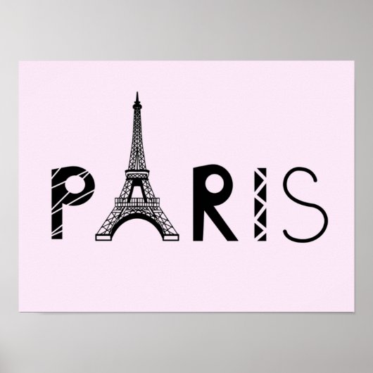 Paris, Frankreich | Eiffelturm Poster (Vorne)