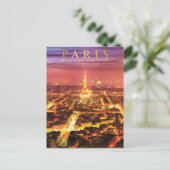 Paris Frankreich - Eiffelturm Postkarte (Stehend Vorderseite)
