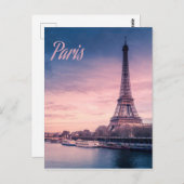 Paris-Frankreich-Eiffelturm Postkarte (Vorne/Hinten)