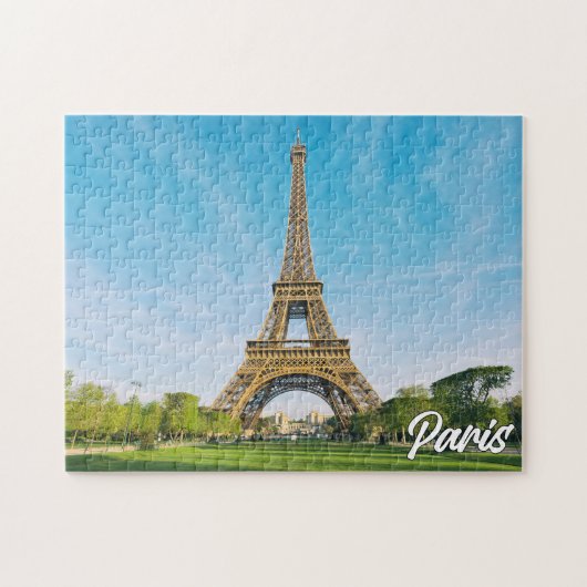 Paris, Frankreich | Eiffelturm Puzzle (Horizontal)