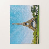Paris, Frankreich | Eiffelturm Puzzle (Vertikal)