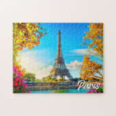 Paris, Frankreich | Eiffelturm Puzzle (Horizontal)
