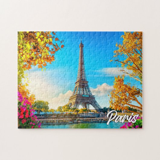 Paris, Frankreich | Eiffelturm Puzzle (Horizontal)