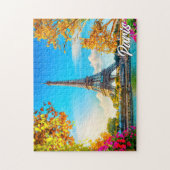 Paris, Frankreich | Eiffelturm Puzzle (Vertikal)