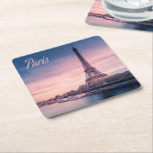 Paris-Frankreich-Eiffelturm Rechteckiger Pappuntersetzer (angewinkelt)