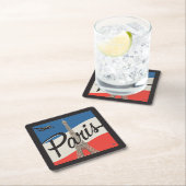 Paris Frankreich | Eiffelturm Rechteckiger Pappuntersetzer (Vor Ort)