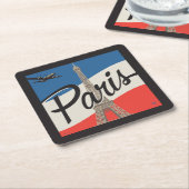 Paris Frankreich | Eiffelturm Rechteckiger Pappuntersetzer (angewinkelt)