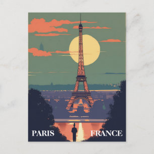 Paris Frankreich Eiffelturm Reise Kunst Postkarte