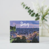 Paris Frankreich Eiffelturm Reise Postkarte (Stehend Vorderseite)