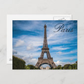 Paris Frankreich - Eiffelturm Reisen Postkarte (Vorne/Hinten)