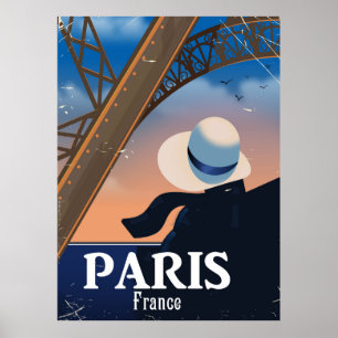 Paris-Frankreich-Eiffelturm-Reiseplakat Poster