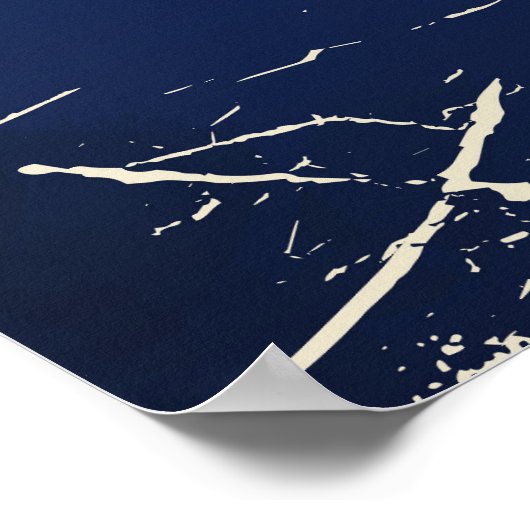 Paris-Frankreich-Eiffelturm-Reiseplakat Poster (Ecke)