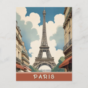 Paris Frankreich Eiffelturm Retro Vintage Reise Postkarte