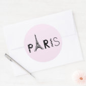 Paris, Frankreich | Eiffelturm Runder Aufkleber (Umschlag)