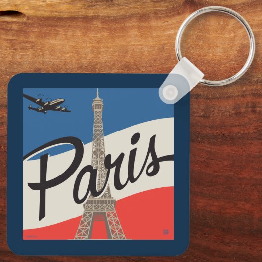 Paris Frankreich | Eiffelturm Schlüsselanhänger (Rückseite)