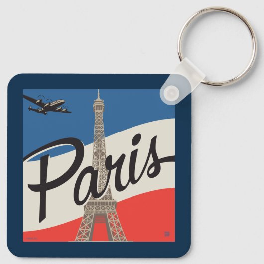 Paris Frankreich | Eiffelturm Schlüsselanhänger (Rückseite)