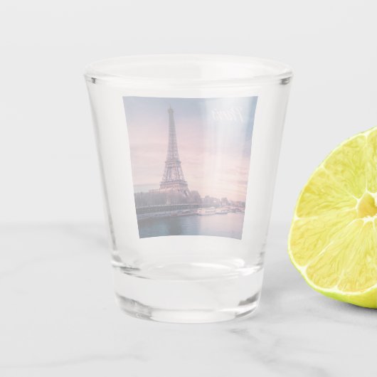 Paris-Frankreich-Eiffelturm Schnapsglas (Rückseite)
