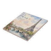Paris Frankreich Eiffelturm Seine Fluss  Fliese (Seite)